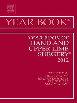 cover image of Year Book of Hand and Upper Limb Surgery 2012